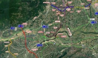  Quy hoạch tuyến vành đai phía Bắc Quảng Nam (màu đỏ) 