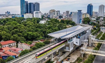  Dự án đường sắt đô thị Nhổn-ga Hà Nội bị chậm tiến độ hoàn thành, tăng tổng mức đầu tư. Ảnh: CTV/Vietnam+