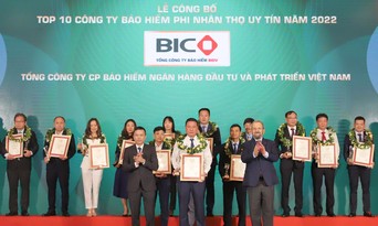  BIC lần thứ 7 liên tiếp được vinh danh trên bảng xếp hạng Top 10 công ty bảo hiểm phi nhân thọ uy tín nhất Việt Nam
