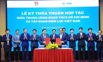  Thỏa thuận hợp tác giữa EVN và Trung ương Đoàn là cơ sở để hai bên đưa hoạt động sử dụng điện tiết kiệm, hiệu quả vào cuộc sống