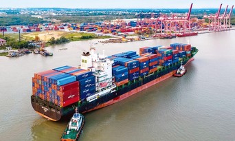  Giá cước vận tải đường biển tăng “phi mã” ảnh hưởng đến giá thành sản phẩm cũng như năng lực cạnh tranh của doanh nghiệp xuất khẩu. Ảnh: Lê Tiên