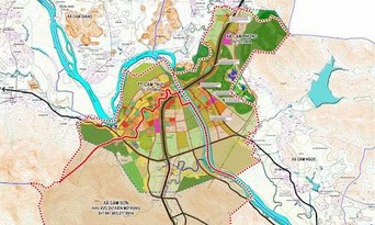  Bản đồ quy hoạch Dự án Khu dân cư phía Đông Nam thị trấn Phong Sơn, huyện Cẩm Thủy (ảnh: Internet)