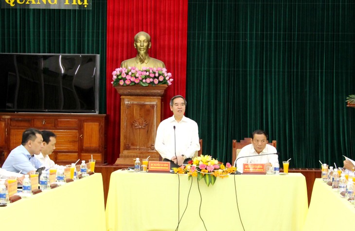 Đồng chí Nguyễn Văn Bình, Ủy viên Bộ Chính trị, Bí thư Trung ương Đảng, Trưởng Ban Kinh tế Trung ương phát biểu tại buổi làm việc 