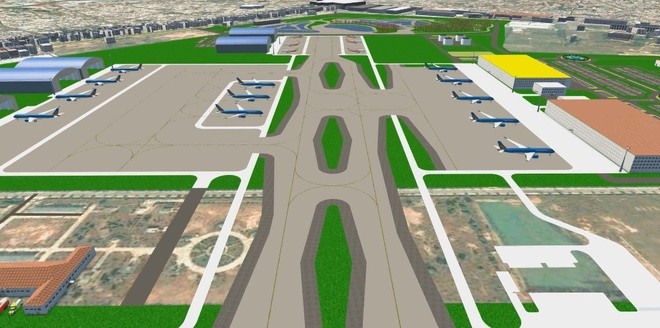 Quy hoạch sân đỗ máy bay và nhà ga T3 Tân Sơn Nhất. Ảnh: Bộ GTVT.