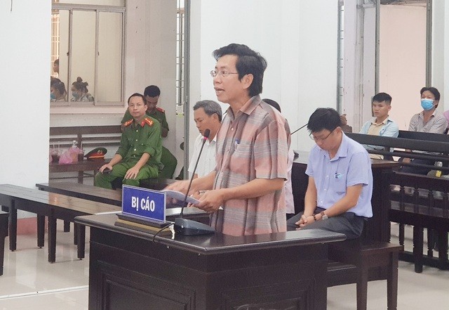 Phó Chủ tịch UBND TP Nha Trang Lê Huy Toàn tại phiên tòa phúc thẩm sáng 29/5