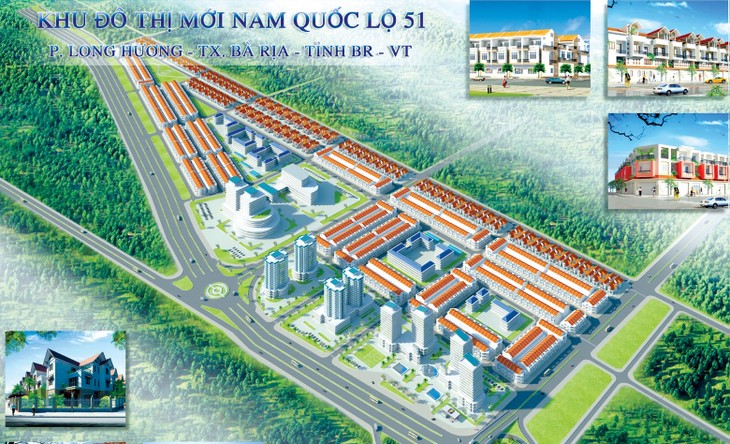 Phối cảnh dự án Khu đô thị mới Nam Quốc lộ 51