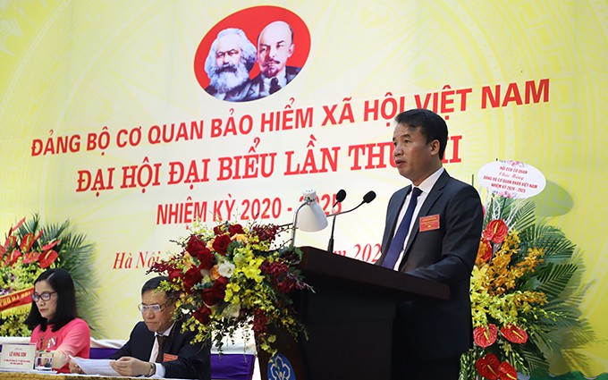Tổng Giám đốc Bảo hiểm xã hội Việt Nam Nguyễn Thế Mạnh phát động phong trào thi đua yêu nước trong giai đoạn tới 2021-2025.
