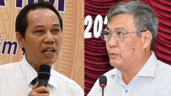 Ông Nguyễn Đức Hòa (trái) và ông Nguyễn Văn Phong - hai Phó Chủ tịch UBND tỉnh Bình Thuận. Nguồn: tuoitre.vn