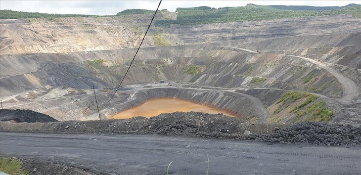 Moong vỉa 11, sâu khoảng 125m của Công ty CP than Núi Béo tại phường Hà Tu, TP.Hạ Long. 