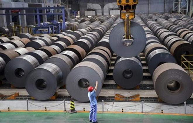 Trung Quốc hiện sản xuất một nửa số thép trên thế giới. Ảnh:Reuters