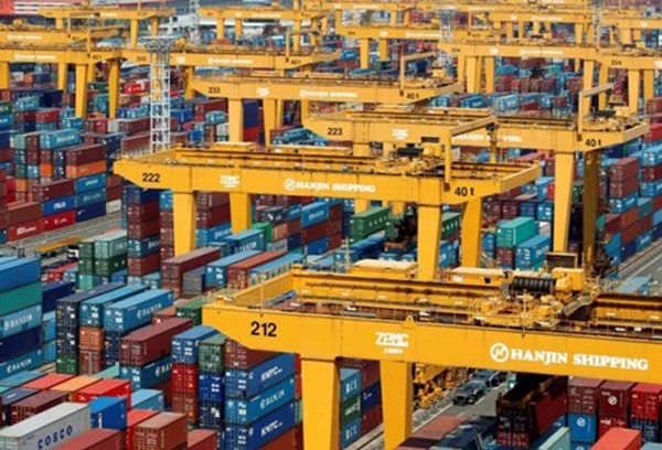 Đại gia vận tải biển - Hanjin (Hàn Quốc) công bố phá sản hồi cuối tháng 8 vừa qua. Ảnh: Reuters