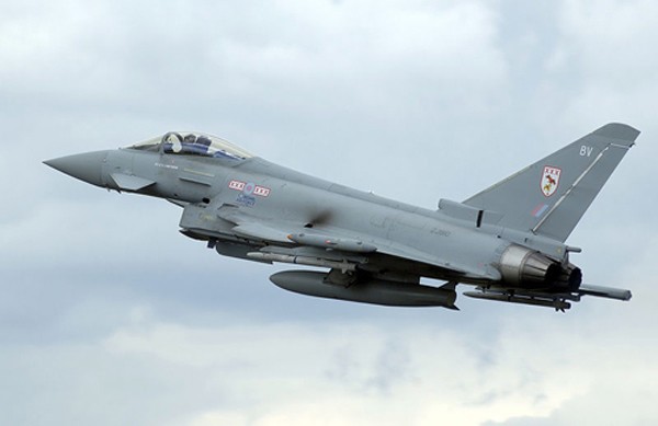 Chiến đấu cơ Typhoon của Không quân Anh. Ảnh:Wikipedia