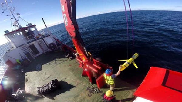 Một thiết bị lặn không người lái (UUV) tương tựcủa hải quân Mỹ đãbị Trung Quốc thu giữ hôm 15/12. Ảnh: AFP