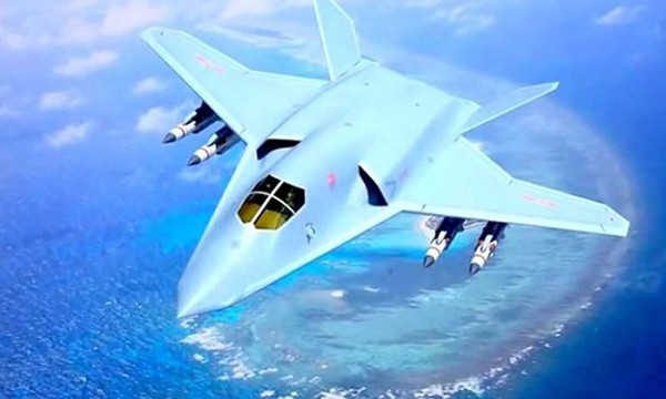 Hình ảnh được cho là thiết kế của mẫu máy bay ném bom chiến lược thế hệ mới H-20 của Trung Quốc. Ảnh:Sputnik