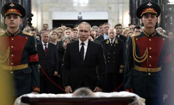 Tổng thống Putin dự đám tang của đại sứ Nga tại Thổ Nhĩ KỳAndrey Karlov. Ảnh:Sputnik