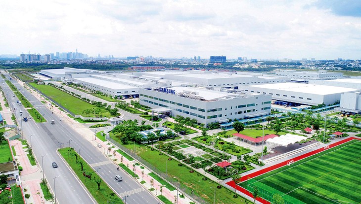 Dự án Công ty TNHH Samsung Electro-Mechanics Việt Nam (Hàn Quốc) tại Thái Nguyên vừa được tăng vốn đầu tư thêm 920 triệu USD. Ảnh: Song Lê
