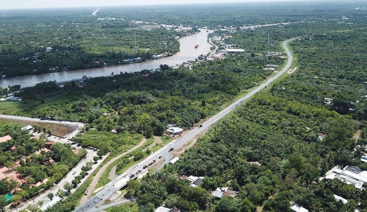 Đoạn Rạch Sỏi - Bến Nhất - Gò Quao - Vĩnh Thuận là một trong 3 đoạn thuộc Dự án đường Hồ Chí Minh chưa được sắp xếp vốn. Ảnh minh họa: Lê Tiên