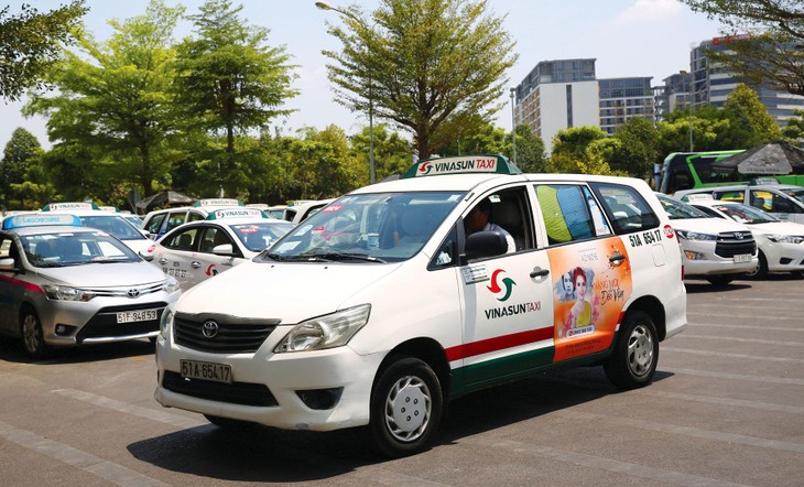 Công ty CP Ánh Dương Việt Nam, chủ thương hiệu taxi Vinasun bắt đầu có lãi trở lại trong quý I/2022 sau 8 quý lỗ liên tiếp. Ảnh: Lê Tiên