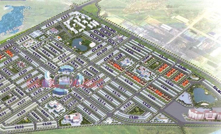 Dự án Khu đô thị mới Sen Hồ, thị trấn Nếnh (tỉnh Bắc Giang) có tổng chi phí thực hiện sơ bộ là 295,226 tỷ đồng. Ảnh: Nhã Chi
