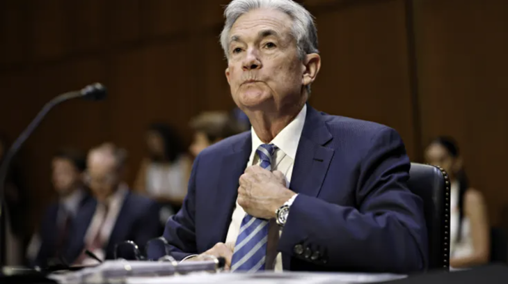 Chủ tịch Fed Jerome Powell điều trần trước Uỷ ban Ngân hàng thuộc Thượng viện Mỹ ngày 22/6/2022 - Ảnh: Bloomberg/CNBC.