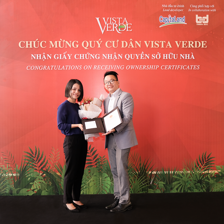 Dự án Vista Verde của Capitaland Việt Nam đã được cấp “sổ hồng“