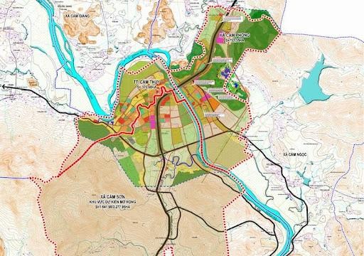 Bản đồ quy hoạch Dự án Khu dân cư phía Đông Nam thị trấn Phong Sơn, huyện Cẩm Thủy (ảnh: Internet)