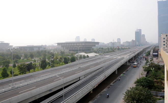 Đường vành đai 3 Thành phố Hà Nội có tổng chiều dài khoảng 8.912m, bao gồm 385m đường dẫn và 8.527m cầu cạn đã được đưa vào sử dụng
