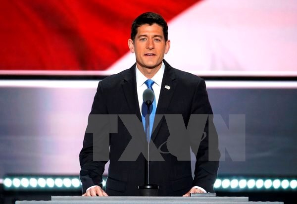 Chủ tịch Hạ viện Mỹ Paul Ryan. (Nguồn: EPA/TTXVN)