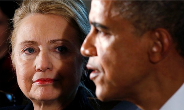 Hillary Clinton và Obama. Ảnh:Reuters