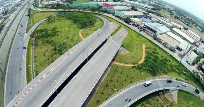 Dự án Xây dựng 2 nút giao nhằm phát huy tính hiệu quả của đường cao tốc TP.HCM - Trung Lương và các tuyến đường nối. Ảnh: Hoàng Hà