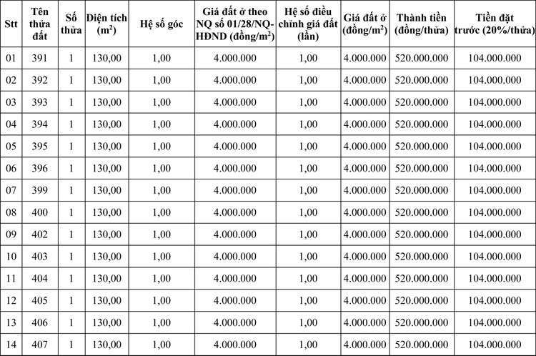 Ngày 13/11/2020, đấu giá quyền sử dụng đất tại huyện Krông Pắc, tỉnh Đăk Lăk ảnh 1