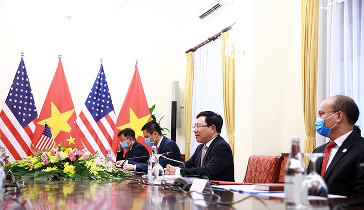 Phó Thủ tướng, Bộ trưởng Bộ Ngoại giao Phạm Bình Minh đón, hội đàm Ngoại trưởng Hoa Kỳ ảnh 3