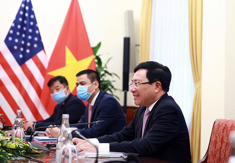 Phó Thủ tướng, Bộ trưởng Bộ Ngoại giao Phạm Bình Minh đón, hội đàm Ngoại trưởng Hoa Kỳ ảnh 6