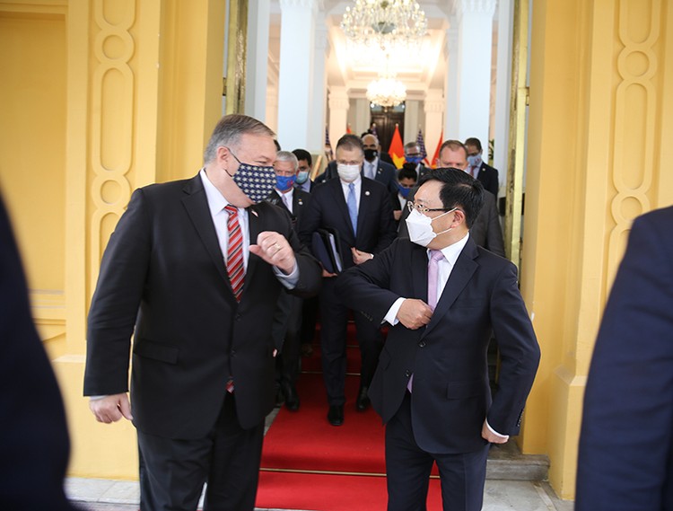 Phó Thủ tướng, Bộ trưởng Bộ Ngoại giao Phạm Bình Minh đón, hội đàm Ngoại trưởng Hoa Kỳ ảnh 7