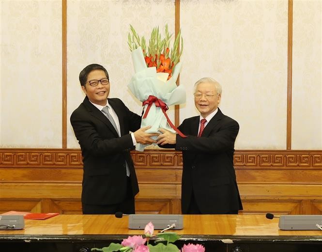 Tổng Bí thư, Chủ tịch nước Nguyễn Phú Trọng trao Quyết định phân công Ủy viên Bộ Chính trị ảnh 7