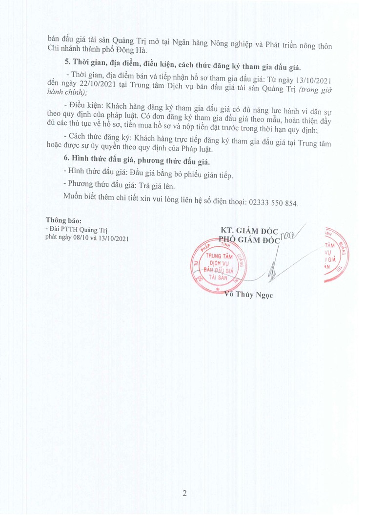 Ngày 25/10/2021, đấu giá xe ô tô truyền hình lưu động đã qua sử dụng thanh lý tại tỉnh Quảng Trị ảnh 3