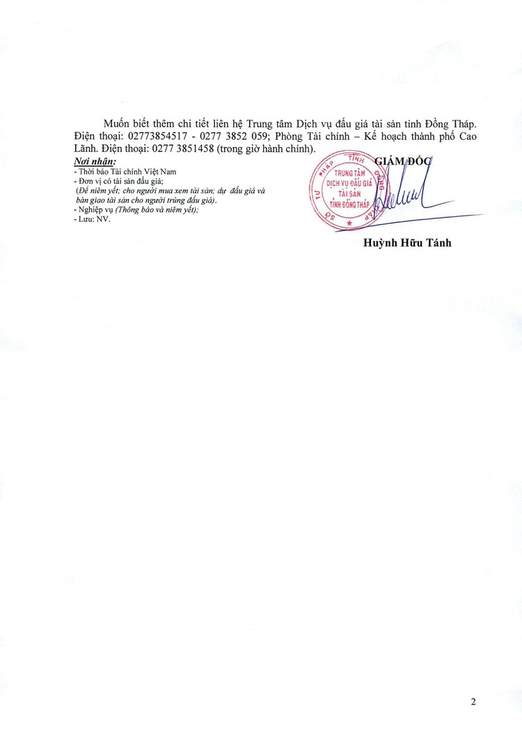 Ngày 16/11/2021, đấu giá cho thuê quyền sử dụng đất Thương mại- Dịch vụ tại thành phố Cao Lãnh, tỉnh Đồng Tháp ảnh 3
