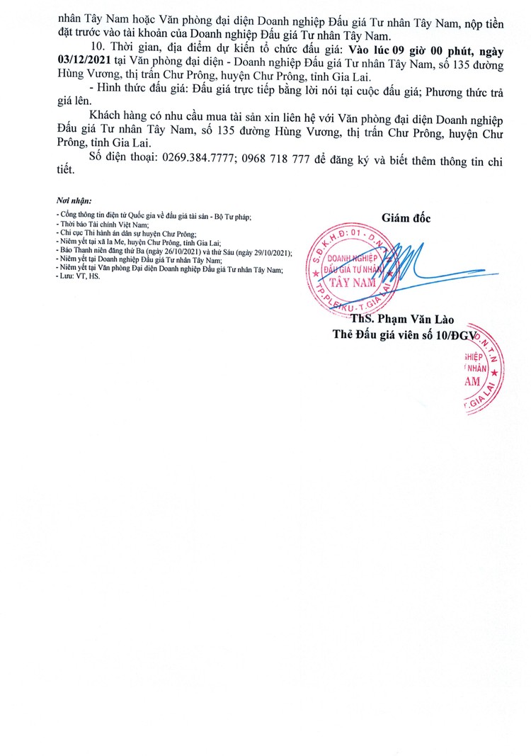 Ngày 3/12/2021, đấu giá quyền sử dụng 5.799m2 đất tại huyện Chư Prông, tỉnh Gia Lai ảnh 3