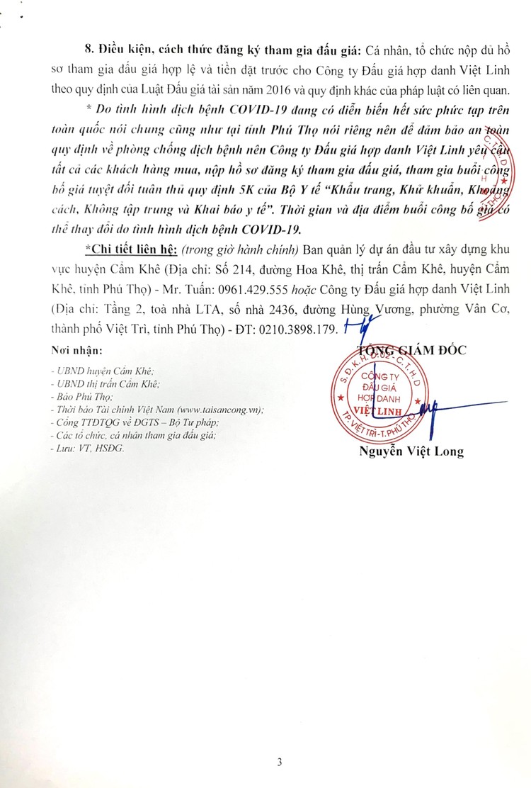 Ngày 19/11/2021, đấu giá quyền sử dụng 15 ô đất tại huyện Cẩm Khê, tỉnh Phú Thọ ảnh 4