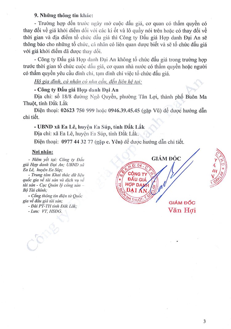 Ngày 25/11/2021, đấu giá cho thuê quyền sử dụng kinh doanh các ki ốt và lô quầy tại chợ xã Ea Lê, tỉnh Đắk Lắk ảnh 4