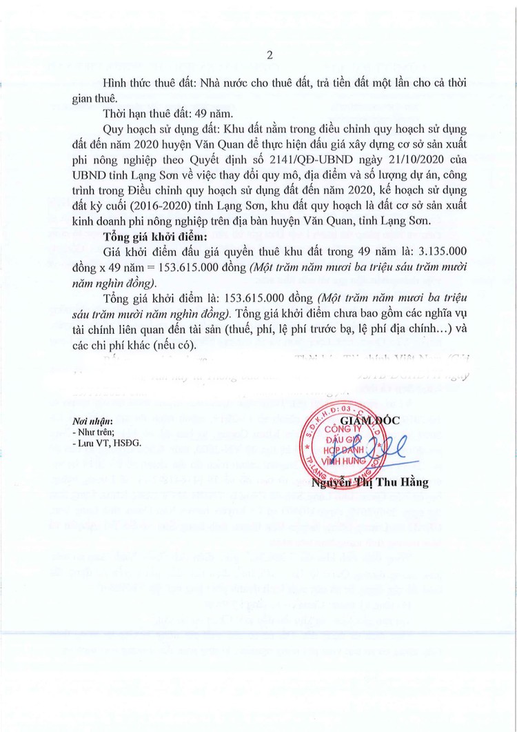 Ngày 23/12/2021, đấu giá quyền sử dụng 7.266,3m2 đất tại huyện Văn Quan, tỉnh Lạng Sơn ảnh 3