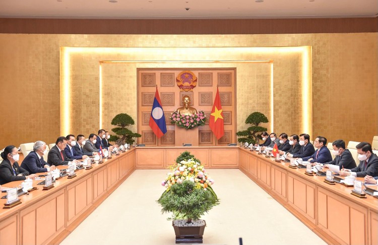 Thúc đẩy các dự án hạ tầng chiến lược kết nối Việt Nam - Lào ảnh 1