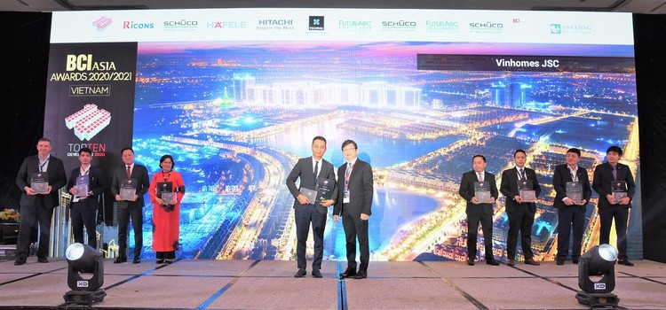 Vinhomes được vinh danh Chủ đầu tư hàng đầu Việt Nam tại BCI Asia Awards 2020 - 2021 ảnh 1