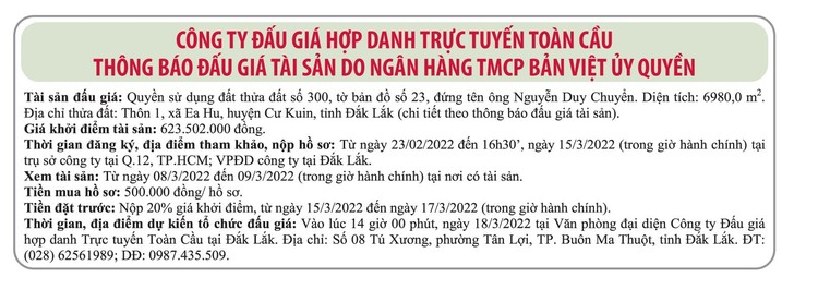 Ngày 18/3/2022, đấu giá quyền sử dụng đất tại huyện Cư Kuin, tỉnh Đắk Lắk ảnh 1