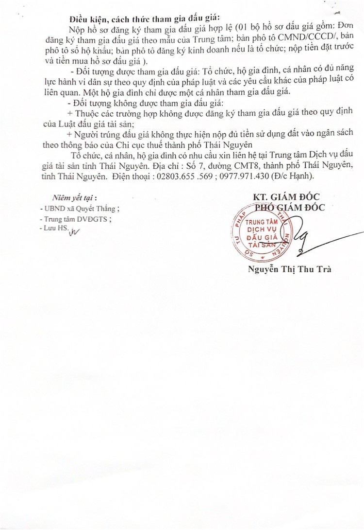 Ngày 7/4/2022, đấu giá quyền sử dụng đất tại thành phố Thái Nguyên, tỉnh Thái Nguyên ảnh 3