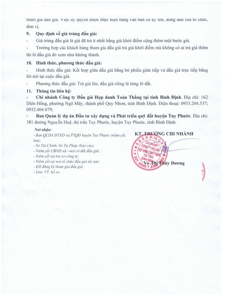 Ngày 27/3/2022, đấu giá quyền sử dụng đất tại huyện Tuy Phước, tỉnh Bình Định ảnh 5