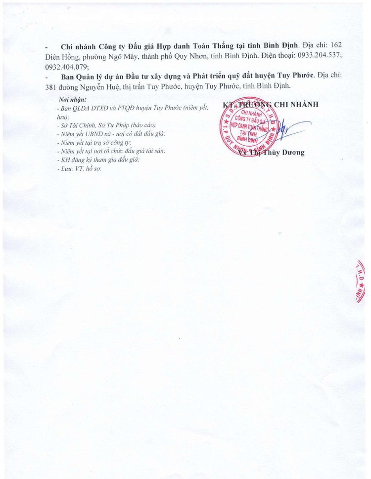 Ngày 28/3/2022, đấu giá quyền sử dụng đất tại huyện Tuy Phước, tỉnh Bình Định ảnh 5