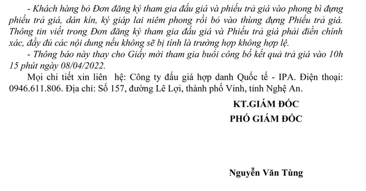 Ngày 8/4/2022, đấu giá quyền sử dụng đất tại thị xã Cửa Lò, tỉnh Nghệ An ảnh 5