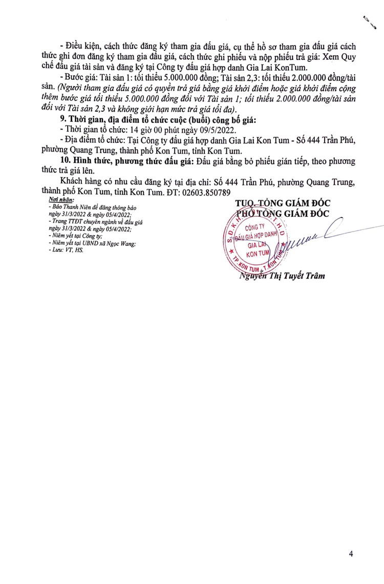 Ngày 9/5/2022, đấu giá quyền sử dụng đất tại huyện Đắk Hà, tỉnh Kon Tum ảnh 15