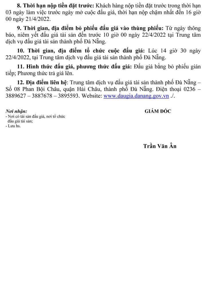 Ngày 22/4/2022, đấu giá quyền sử dụng đất tại huyện Hoà Vang, thành phố Đà Nẵng ảnh 3